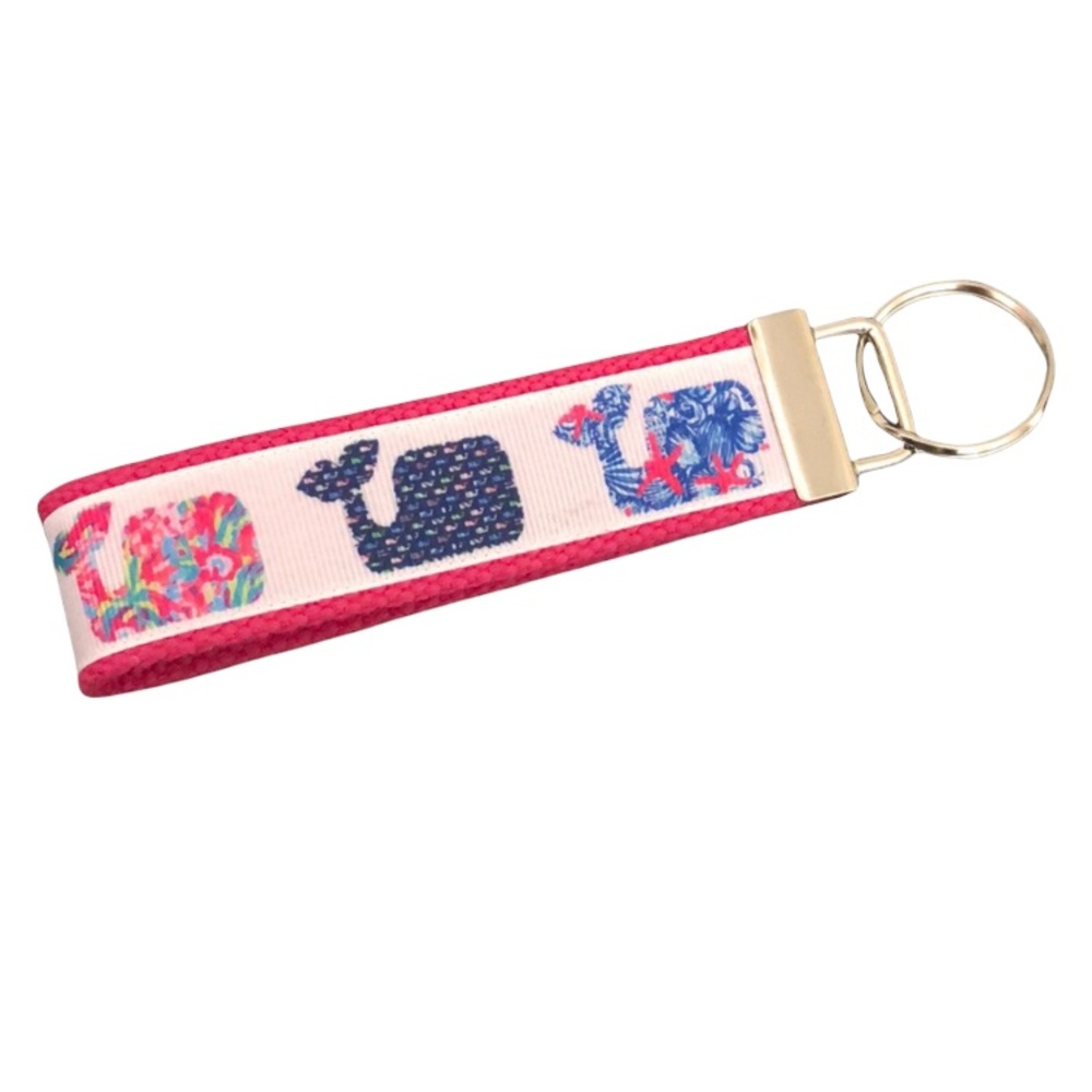 Whales Key Fob Wristlet Key Chain - New Never Used